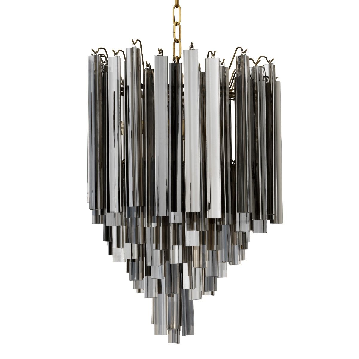 Salerno Modern Chandelier - Brass/Smoke - Eichholtz (Ex - Display) - Luxury Lighting BoutiqueCeiling LightEichholtz