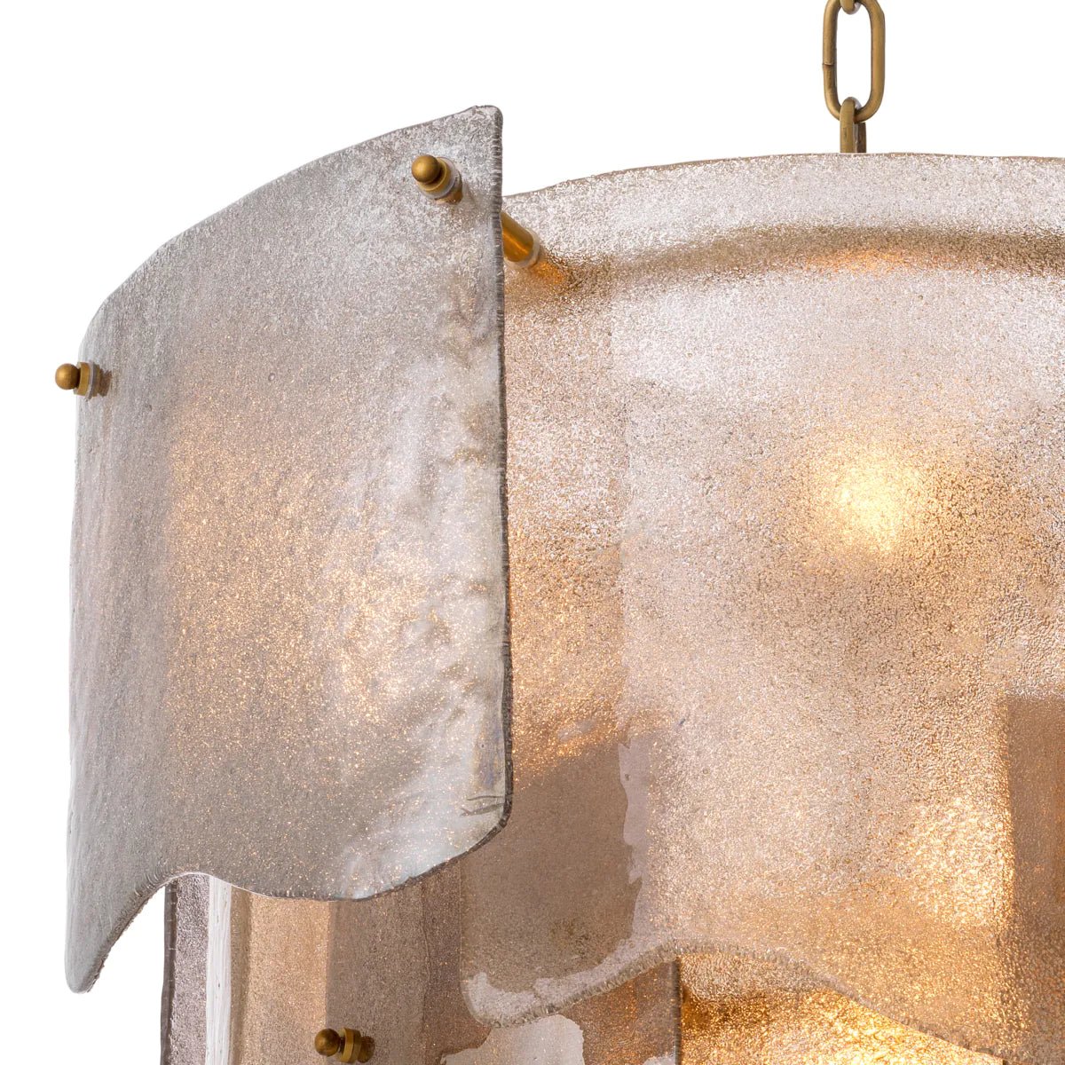 Asinara S Chandelier - Brass & Smoke Glass - Eichholtz - Luxury Lighting BoutiqueCeiling LightEichholtz