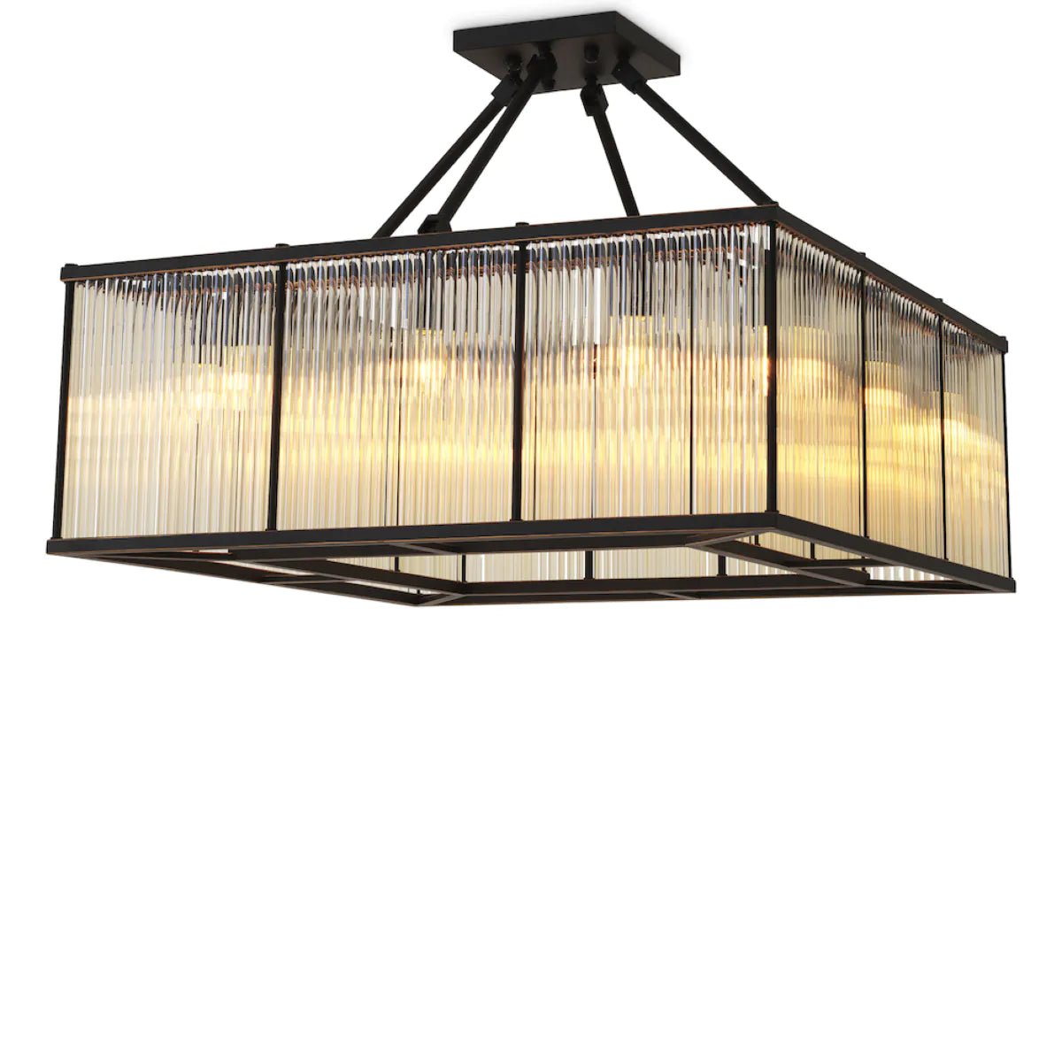 Bernardi Square Ceiling Lamp - Eichholtz - Luxury Lighting BoutiqueBrass/Metal ChandeliersEichholtz
