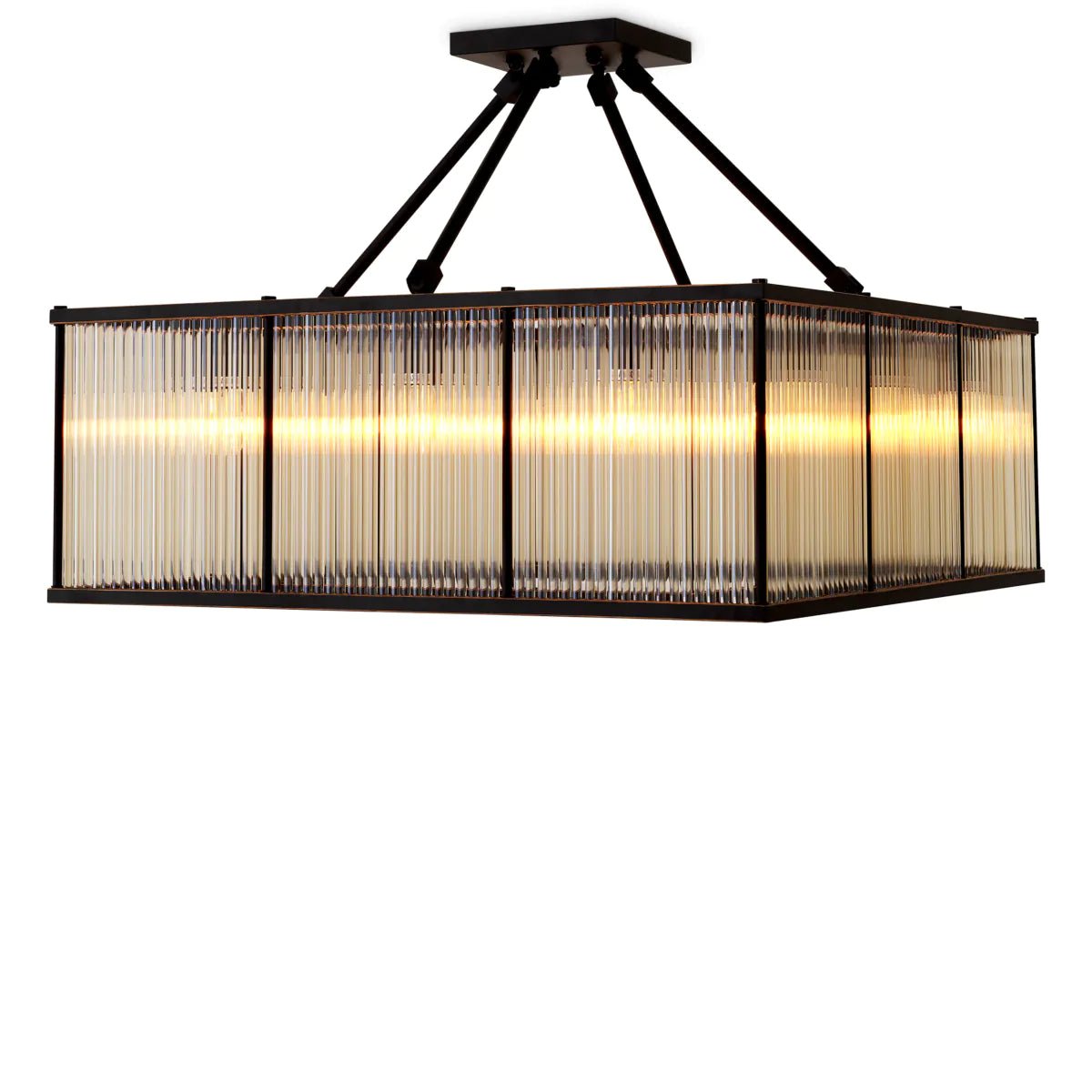 Bernardi Square Ceiling Lamp - Eichholtz - Luxury Lighting BoutiqueBrass/Metal ChandeliersEichholtz