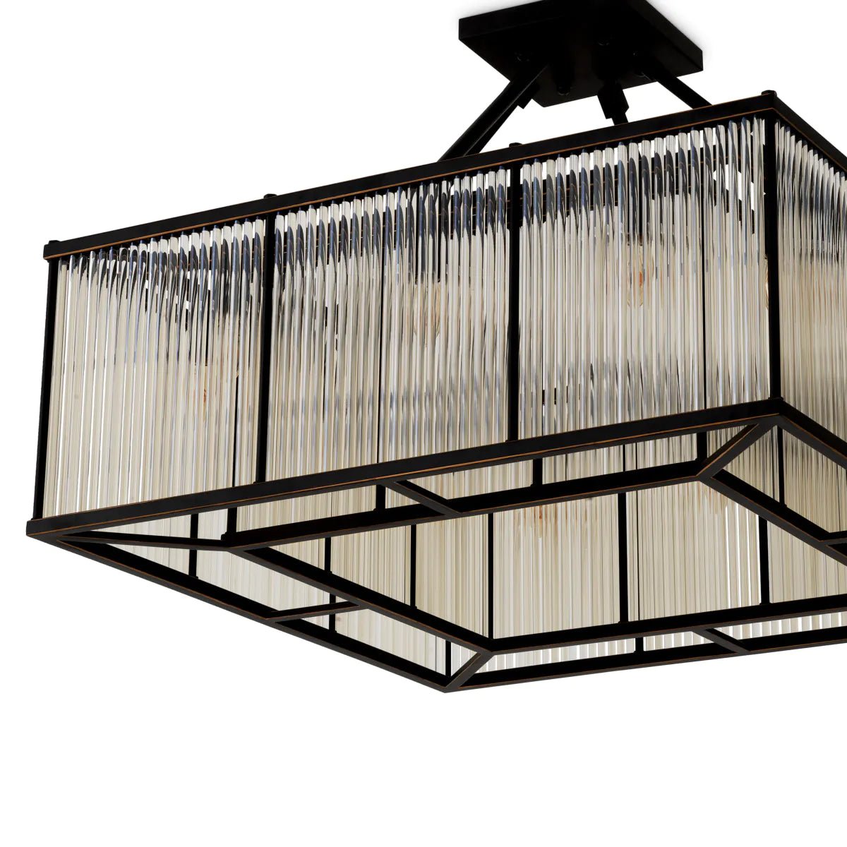 Bernardi Square Ceiling Lamp - Eichholtz - Luxury Lighting BoutiqueBrass/Metal ChandeliersEichholtz