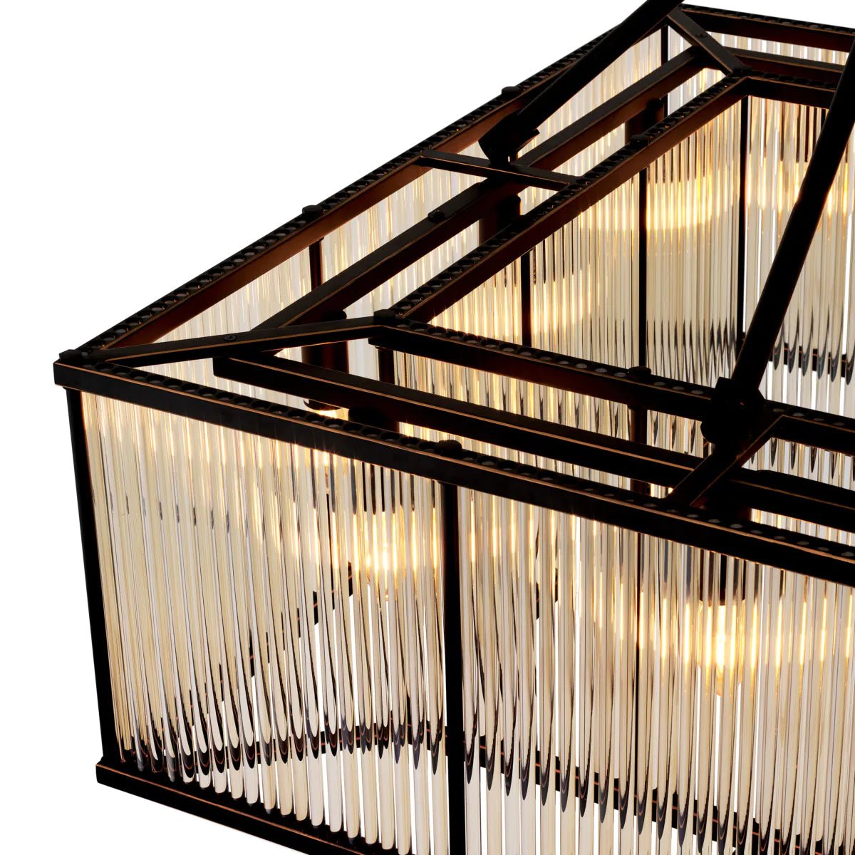 Bernardi Square Ceiling Lamp - Eichholtz - Luxury Lighting BoutiqueBrass/Metal ChandeliersEichholtz