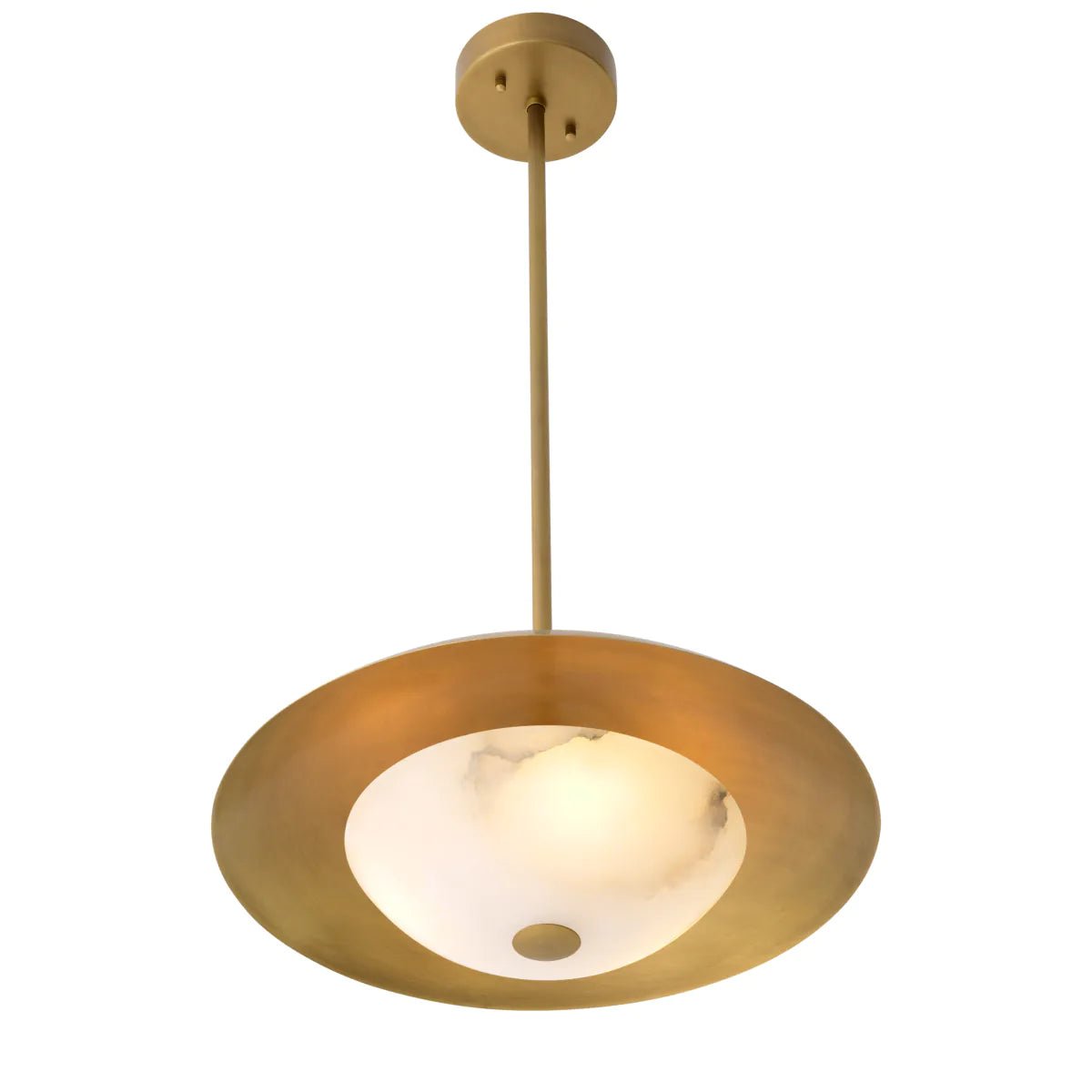 Marcona Pendant - Brass & Alabaster - Eichholtz - Luxury Lighting BoutiqueCeiling LightEichholtz
