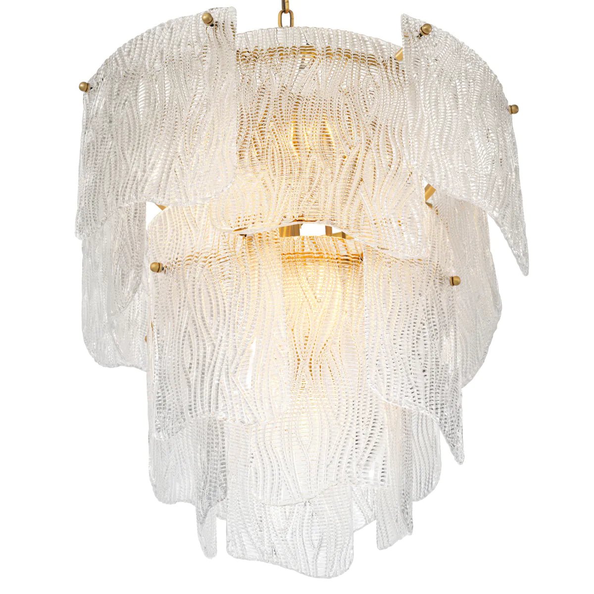 Asinara S Chandelier - Brass & Antique Glass - Eichholtz - Luxury Lighting BoutiqueCeiling LightEichholtz