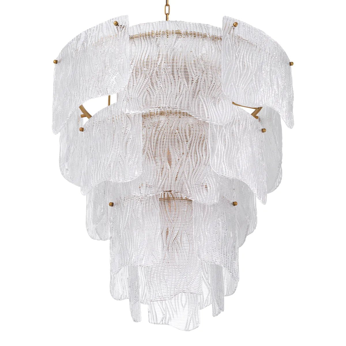 Asinara L Chandelier - Brass & Antique Glass - Eichholtz - Luxury Lighting BoutiqueCeiling LightEichholtz