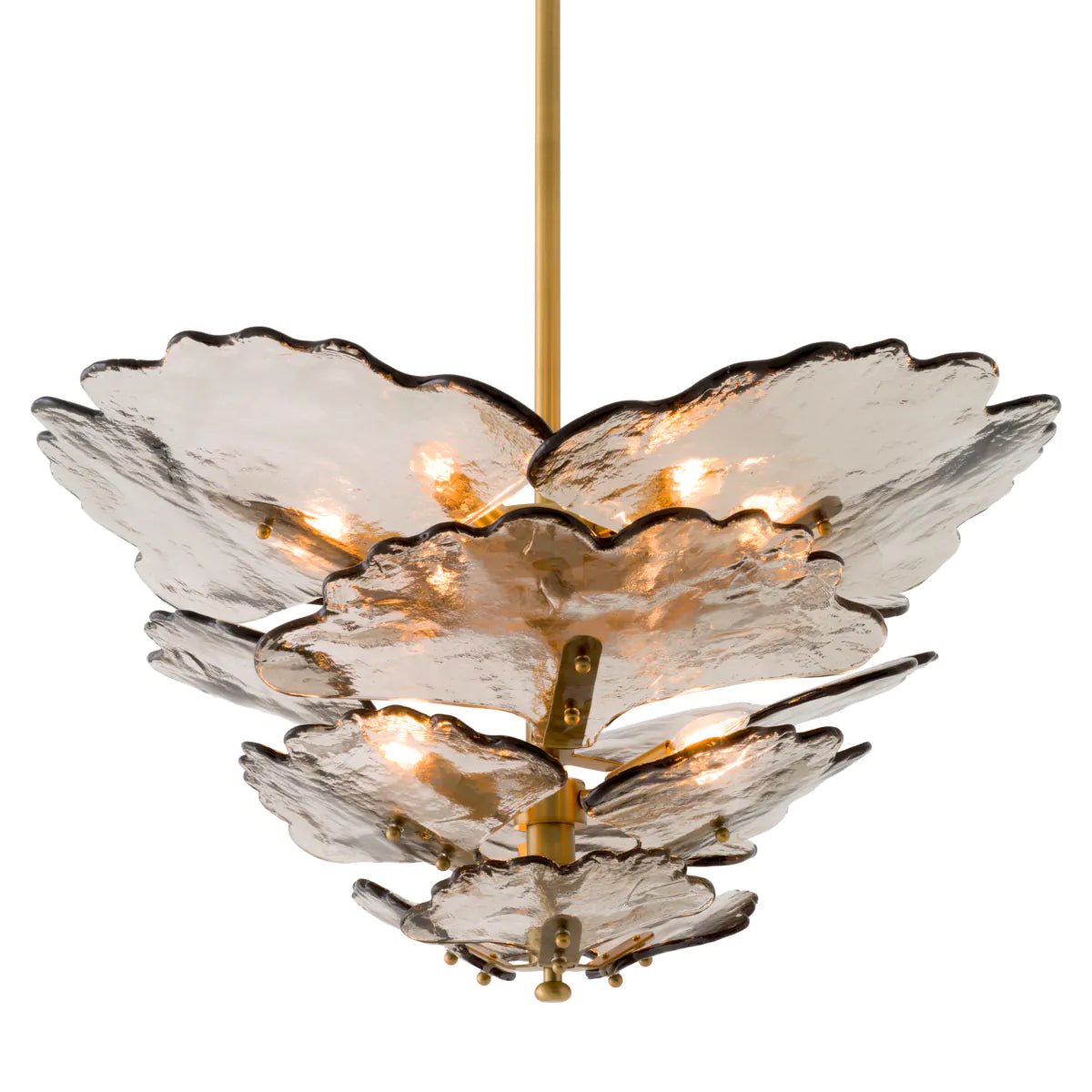 Florina Chandelier - Brass & Grey - Eichholtz - Luxury Lighting BoutiqueCeiling LightEichholtz