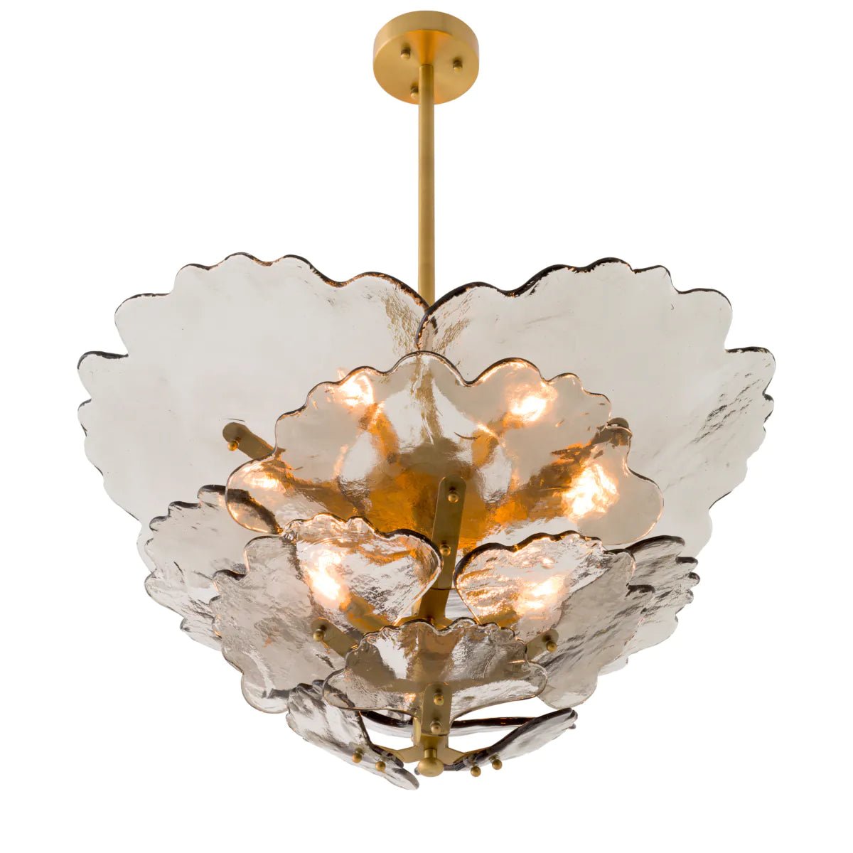 Florina Chandelier - Brass & Grey - Eichholtz - Luxury Lighting BoutiqueCeiling LightEichholtz
