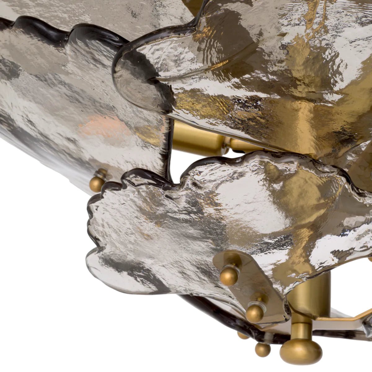 Florina Chandelier - Brass & Grey - Eichholtz - Luxury Lighting BoutiqueCeiling LightEichholtz