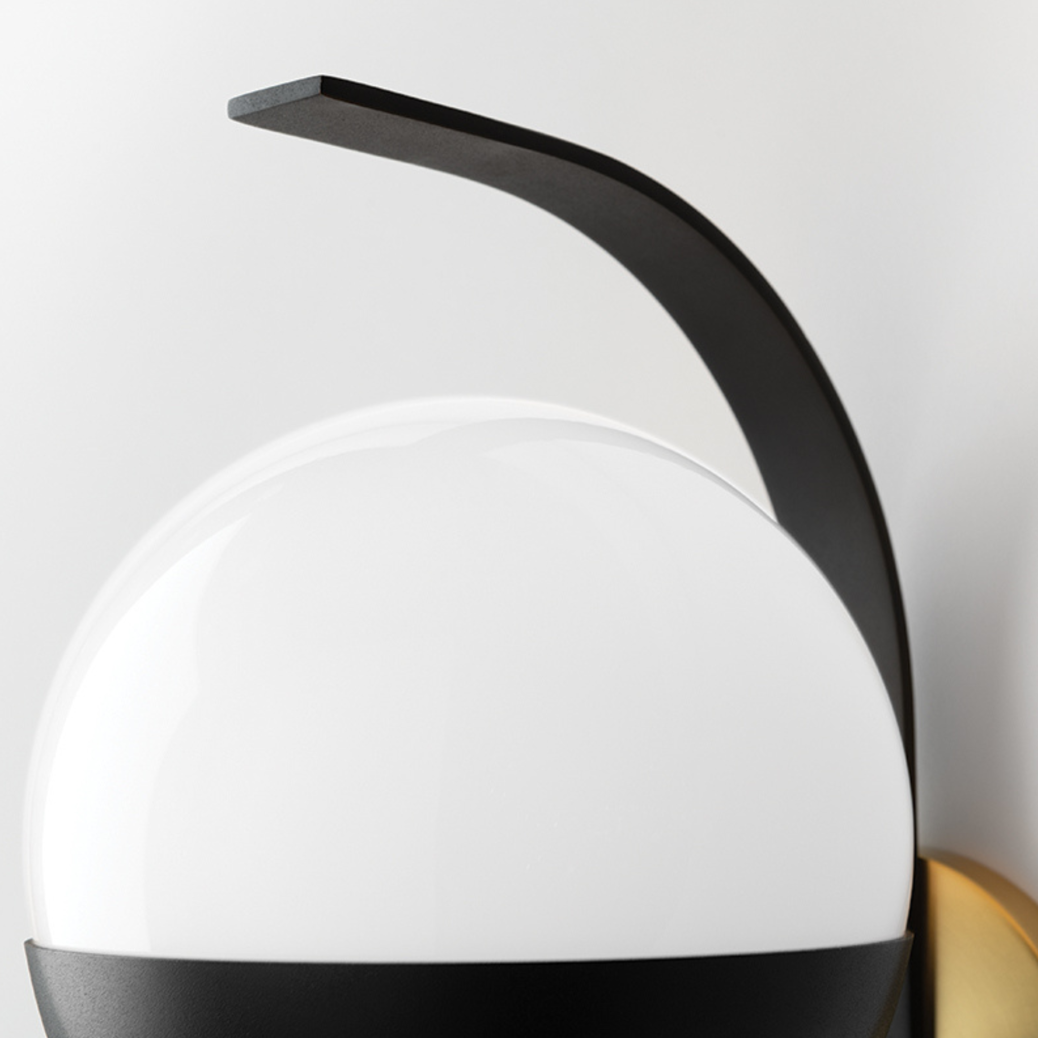 Aly Wall Light (Aged Brass & Black) AGB/BK-CE - Mitzi - Luxury Lighting Boutique