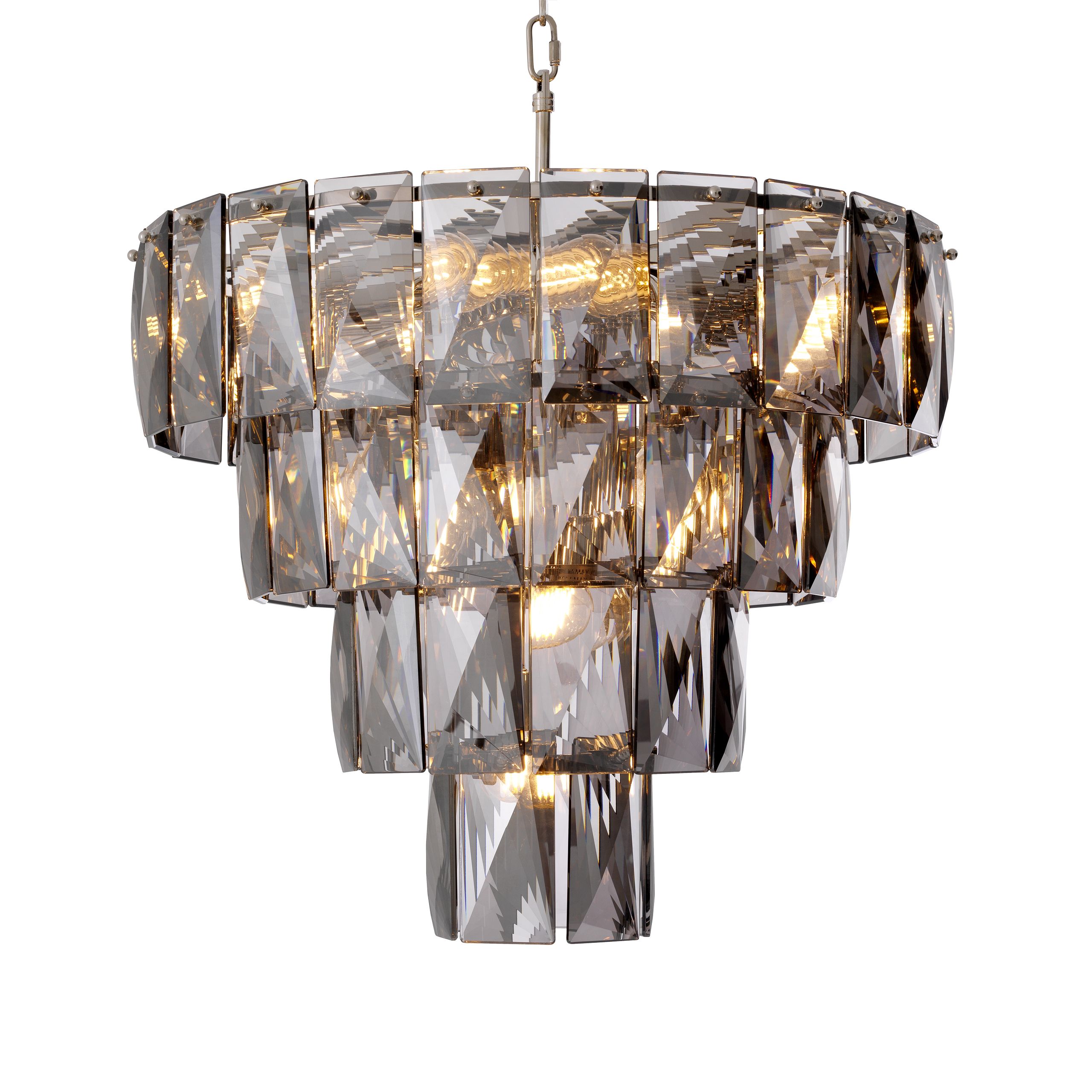 Amazone Modern Glass Chandelier S | L - Clear | Smoke - Eichholtz - Luxury Lighting BoutiqueCeiling LightEichholtz