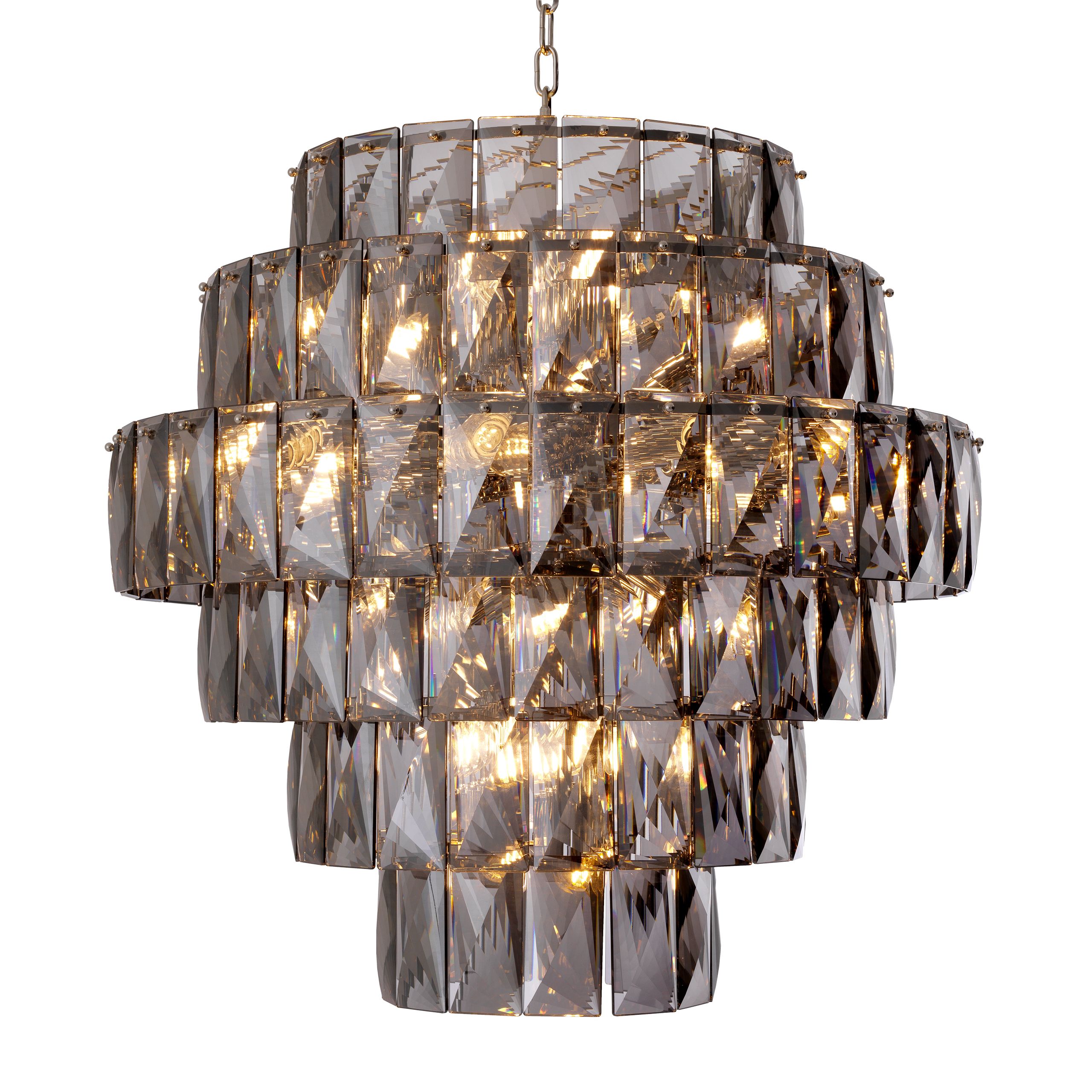 Amazone Modern Glass Chandelier S | L - Clear | Smoke - Eichholtz - Luxury Lighting BoutiqueCeiling LightEichholtz