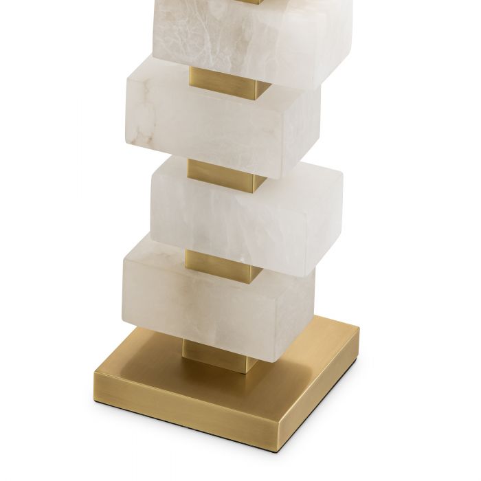 Amber Table Lamp - Alabaster & Brass - Eichholtz - Luxury Lighting BoutiqueTable LampEichholtz