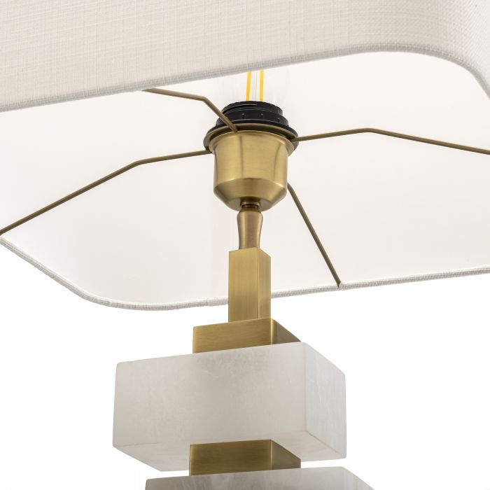 Amber Table Lamp - Alabaster & Brass - Eichholtz - Luxury Lighting BoutiqueTable LampEichholtz