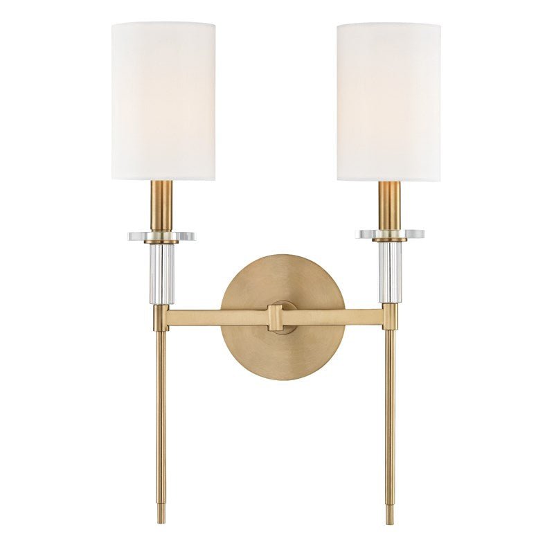 Amherst Wall Sconce - 8512 - Brass | Nickel - Hudson Valley - Luxury Lighting BoutiqueWall LightsHudson Valley Lighting