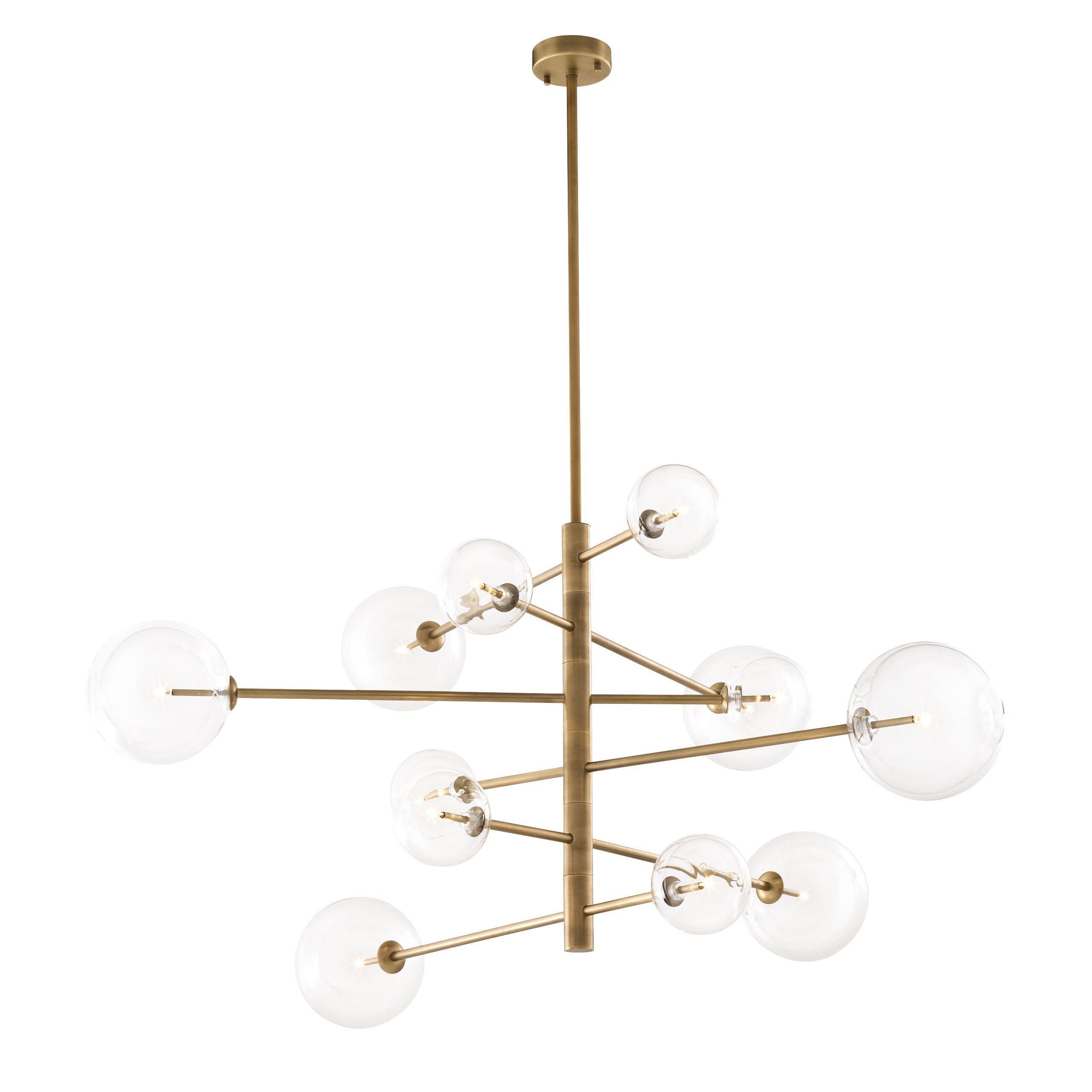Argento Modern Brass Chandelier S | L - Brass - Eichholtz - Luxury Lighting BoutiqueBrass/Metal ChandeliersEichholtz