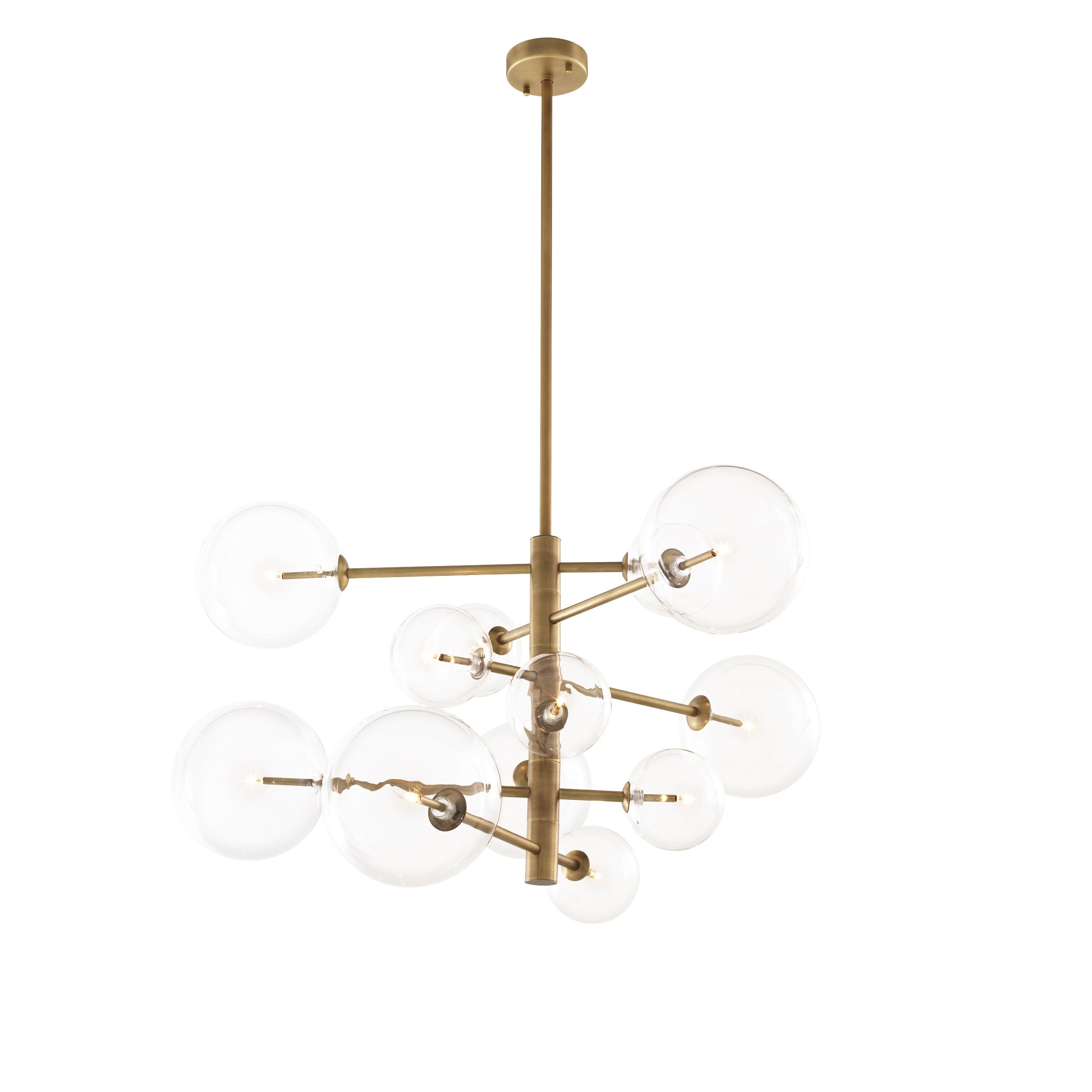 Argento Modern Brass Chandelier S | L - Brass - Eichholtz - Luxury Lighting BoutiqueBrass/Metal ChandeliersEichholtz