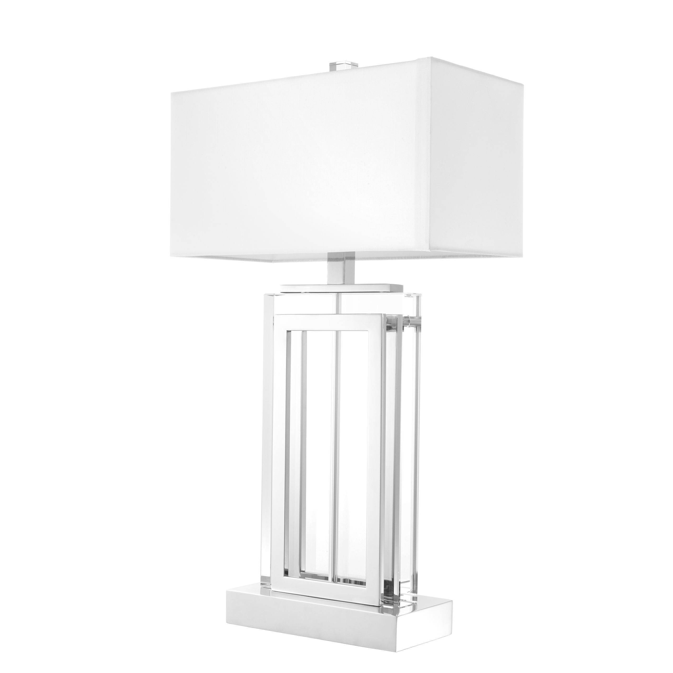 Arlington Crystal Table Lamp - Nickel | Gold - Eichholtz - Luxury Lighting BoutiqueTable LampEichholtz