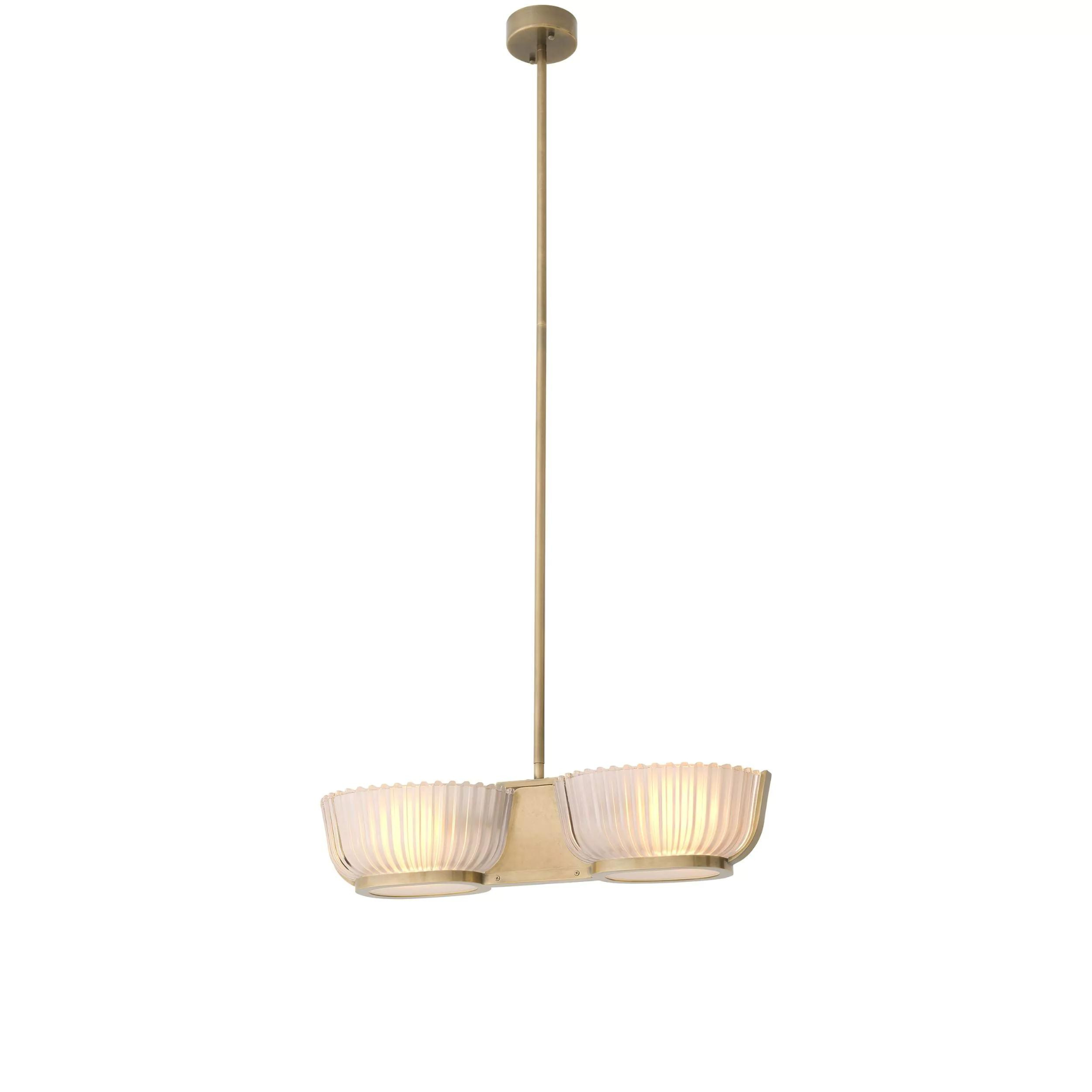 Artos Double (Vintage Brass Finish) Chandelier - Eichholtz - Luxury Lighting Boutique