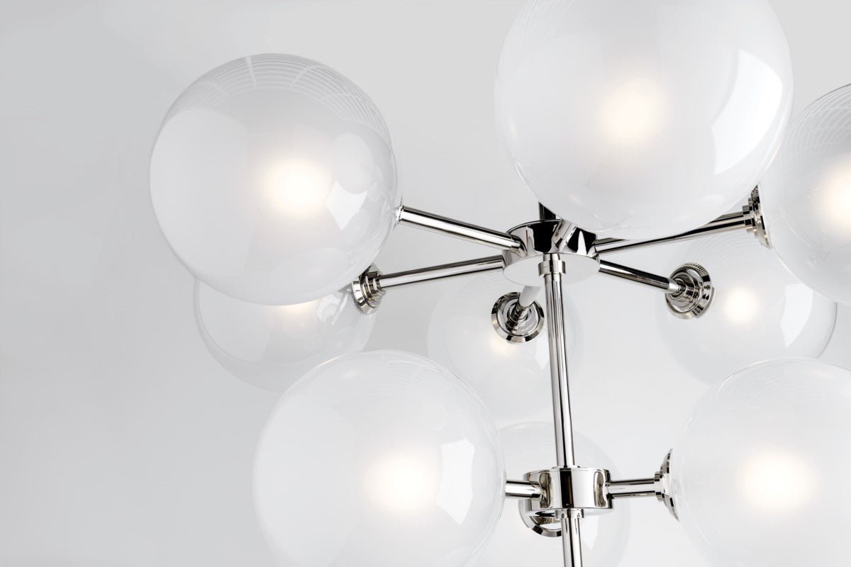 Ashleigh Modern Chandelier - H122810 - PN - CE - Mitzi - Luxury Lighting BoutiqueBrass/Metal ChandeliersMitzi