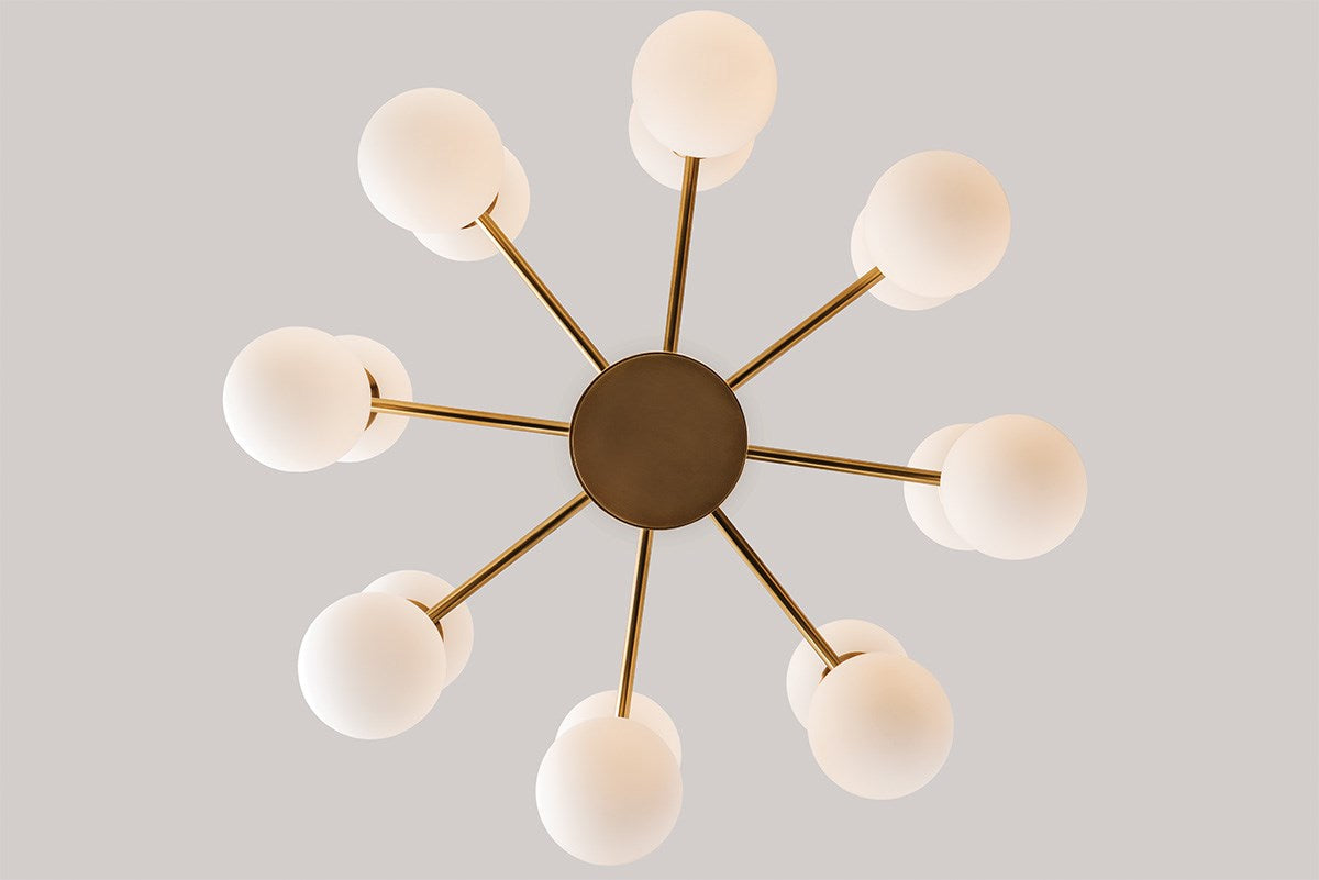 Astoria Modern Brass Chandelier - 3316-AGB-CE - Hudson Valley - Luxury Lighting Boutique