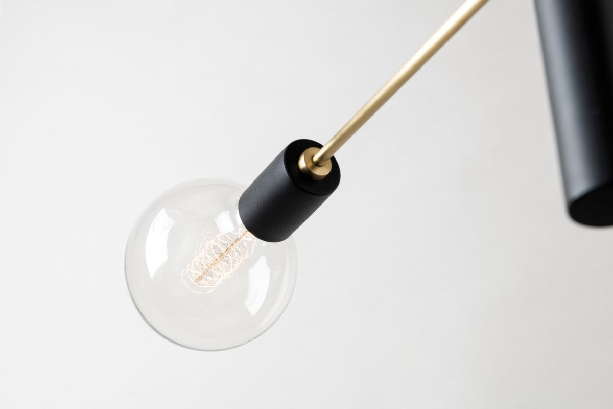 Astrid Chandelier - H178808-AGB/BK-CE - Mitzi - Luxury Lighting Boutique
