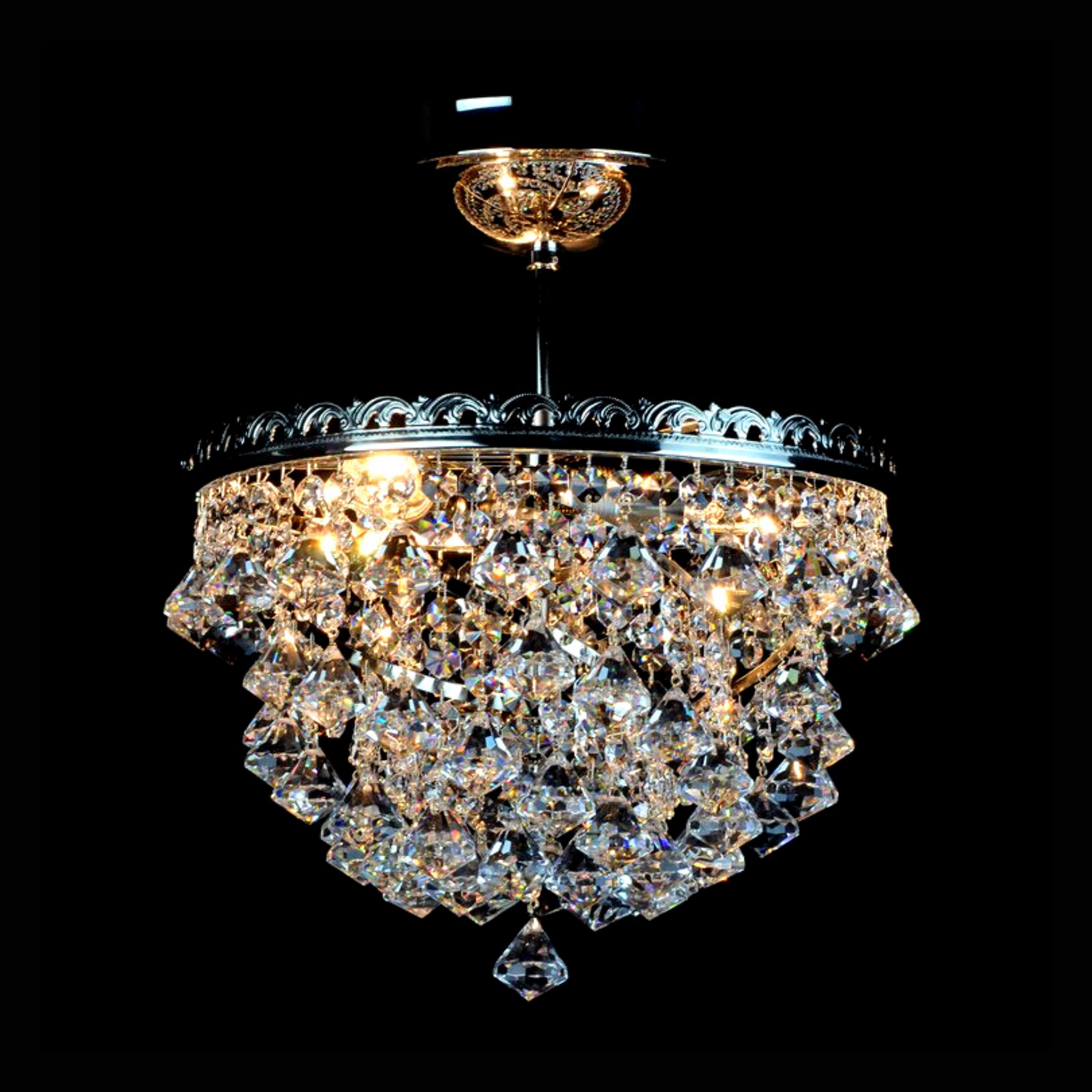 Athens 3 Crystal Glass Chandelier - Wranovsky - Luxury Lighting Boutique