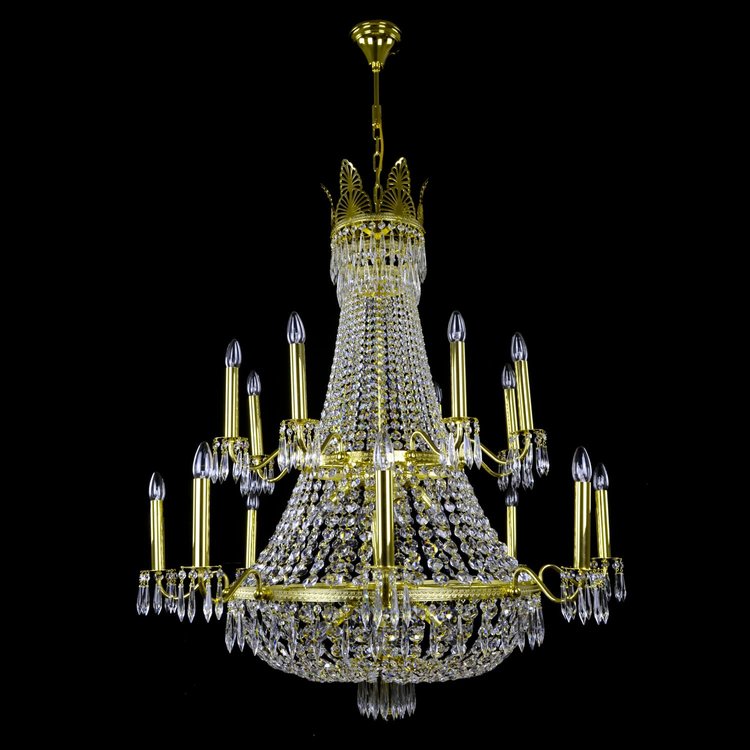 Austria 24 Light Basket Crystal Chandelier - Wranovsky - Luxury Lighting Boutique