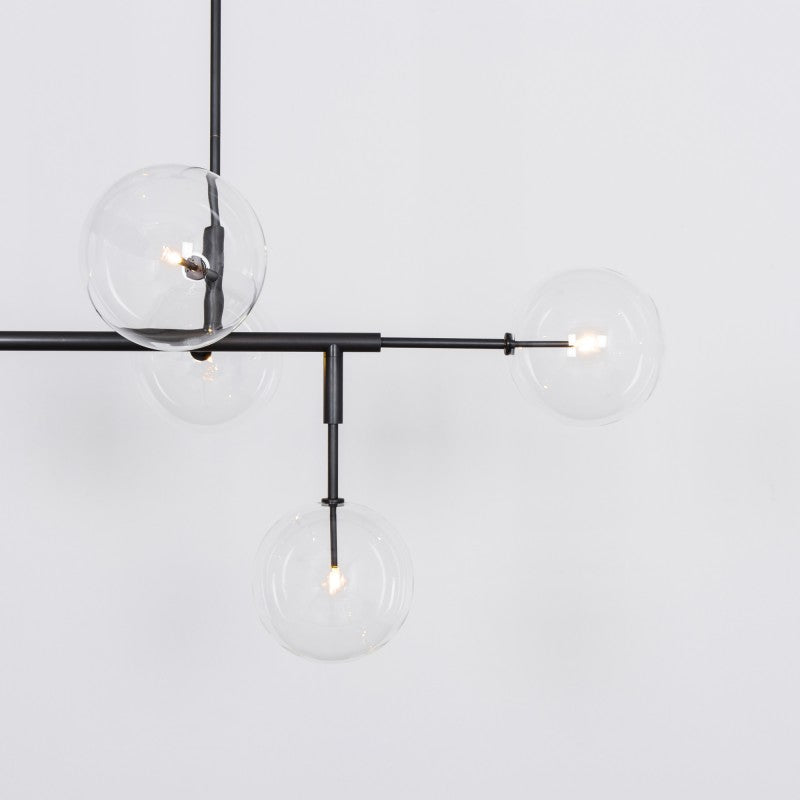 Axis 5-Light Modern Brass Chandelier - Schwung - Luxury Lighting Boutique