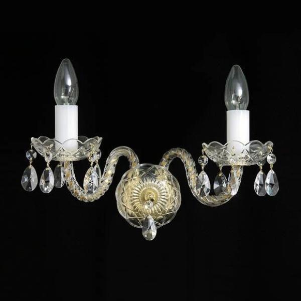 Balance 2 Light Crystal Wall Light - Wranovsky - Luxury Lighting Boutique