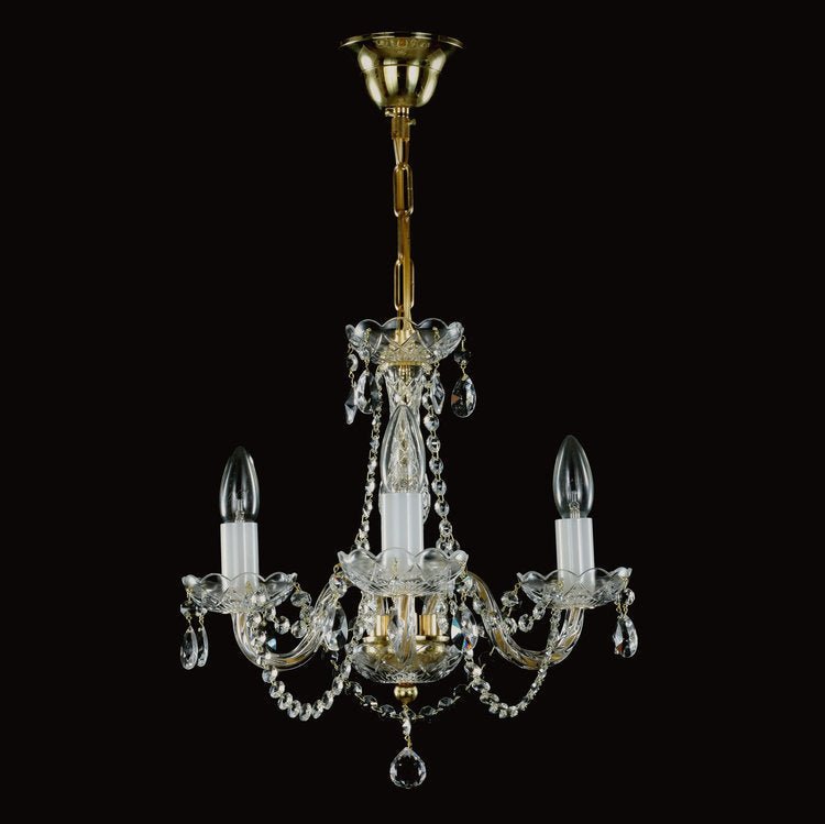Balance 3 Crystal Glass Chandelier (Gold/Silver) - Wranovsky - Luxury Lighting BoutiqueWranovsky