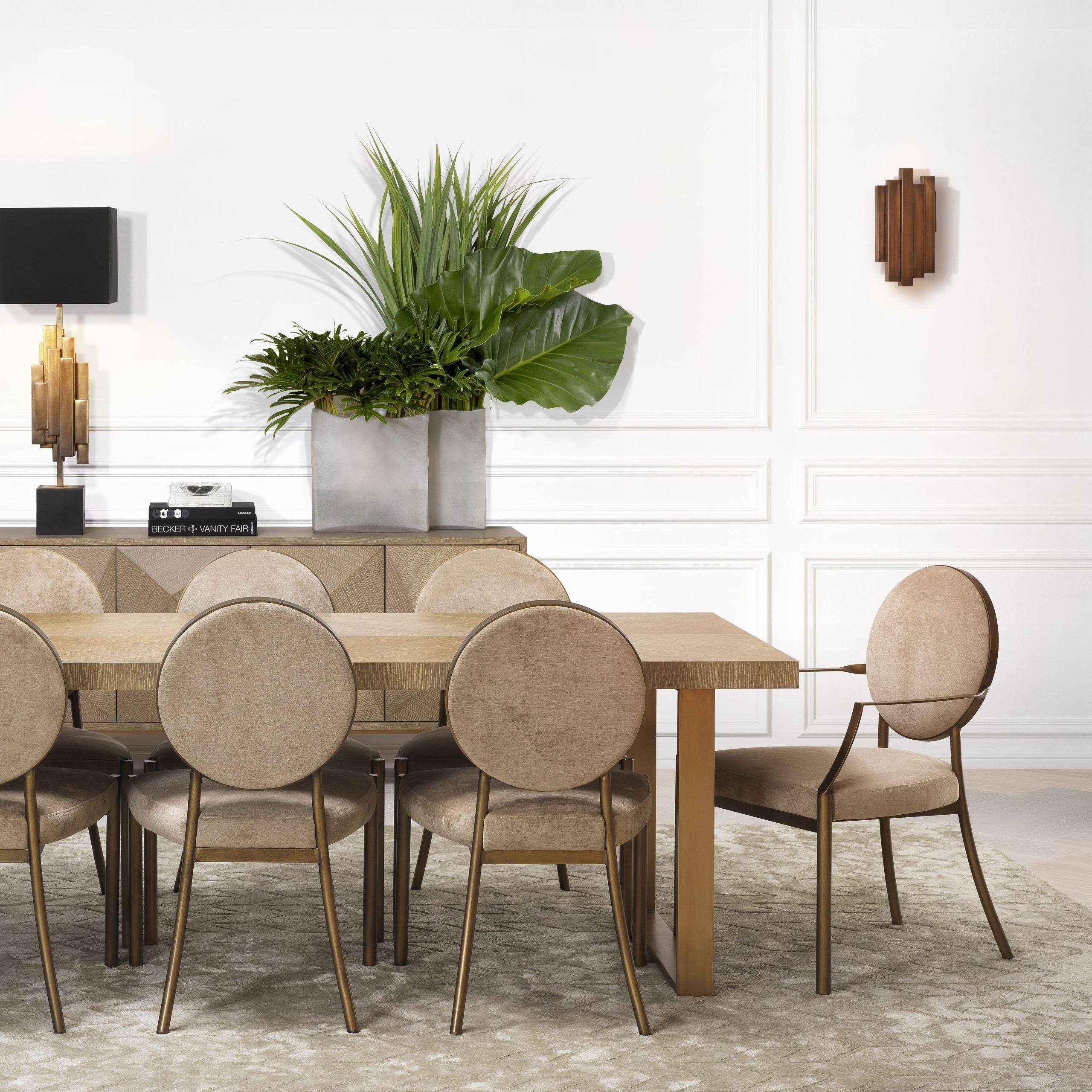 Beau Rivage Wall Lamp - Brass - Eichholtz - Luxury Lighting BoutiqueWall LightsEichholtz