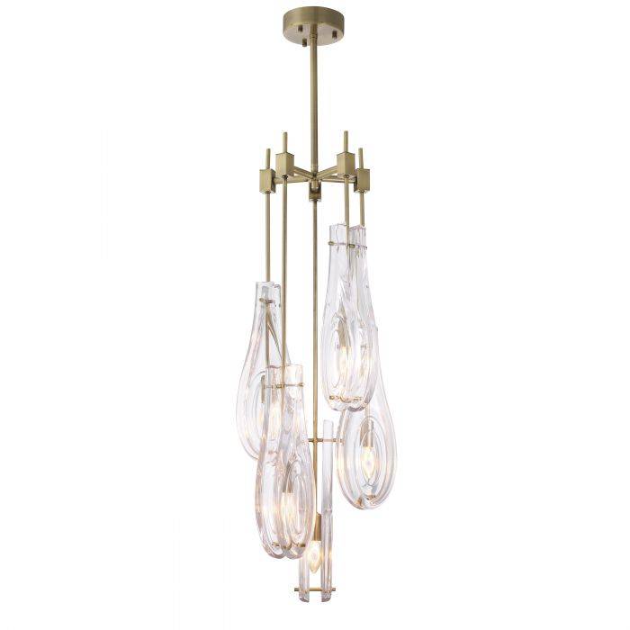 Bellano Modern Brass Chandelier S | L - Brass | Bronze - Eichholtz - Luxury Lighting BoutiqueCeiling LightEichholtz