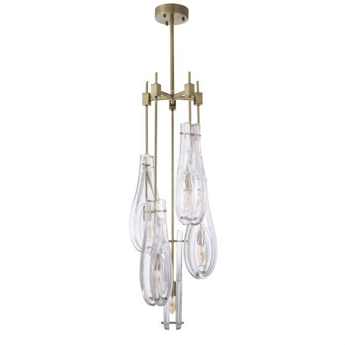 Bellano Modern Brass Chandelier S | L - Brass | Bronze - Eichholtz - Luxury Lighting BoutiqueCeiling LightEichholtz