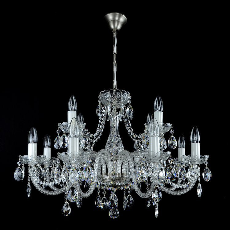 Belle 12 Crystal Chandelier (Gold/Silver) - Wranovsky - Luxury Lighting BoutiqueWranovsky