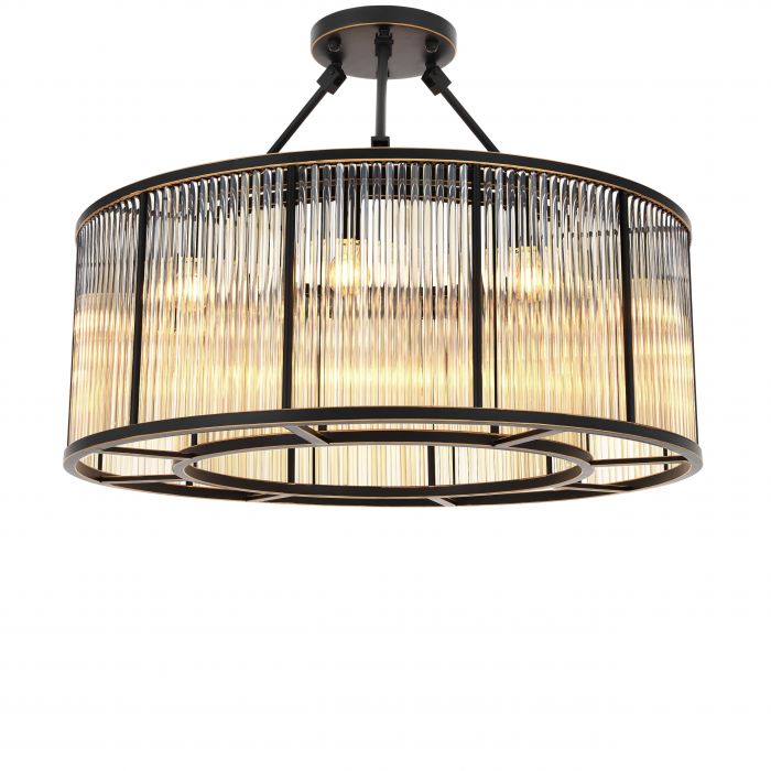 Bernardi Ceiling Lights - Single | Twin - Brass | Bronze | Nickel - Eichholtz - Luxury Lighting BoutiqueBrass/Metal ChandeliersEichholtz