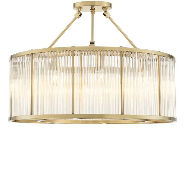 Bernardi Ceiling Lights - Single | Twin - Brass | Bronze | Nickel - Eichholtz - Luxury Lighting BoutiqueBrass/Metal ChandeliersEichholtz