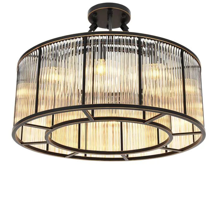 Bernardi Ceiling Lights - Single | Twin - Brass | Bronze | Nickel - Eichholtz - Luxury Lighting BoutiqueBrass/Metal ChandeliersEichholtz