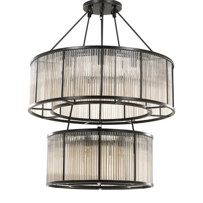 Bernardi Ceiling Lights - Single | Twin - Brass | Bronze | Nickel - Eichholtz - Luxury Lighting BoutiqueBrass/Metal ChandeliersEichholtz