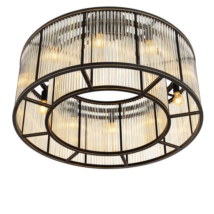 Bernardi Ceiling Lights - Single | Twin - Brass | Bronze | Nickel - Eichholtz - Luxury Lighting BoutiqueBrass/Metal ChandeliersEichholtz