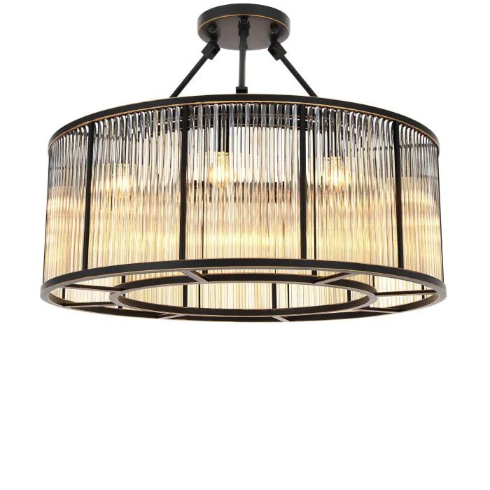 Bernardi Ceiling Lights - Single | Twin - Brass | Bronze | Nickel - Eichholtz - Luxury Lighting BoutiqueBrass/Metal ChandeliersEichholtz