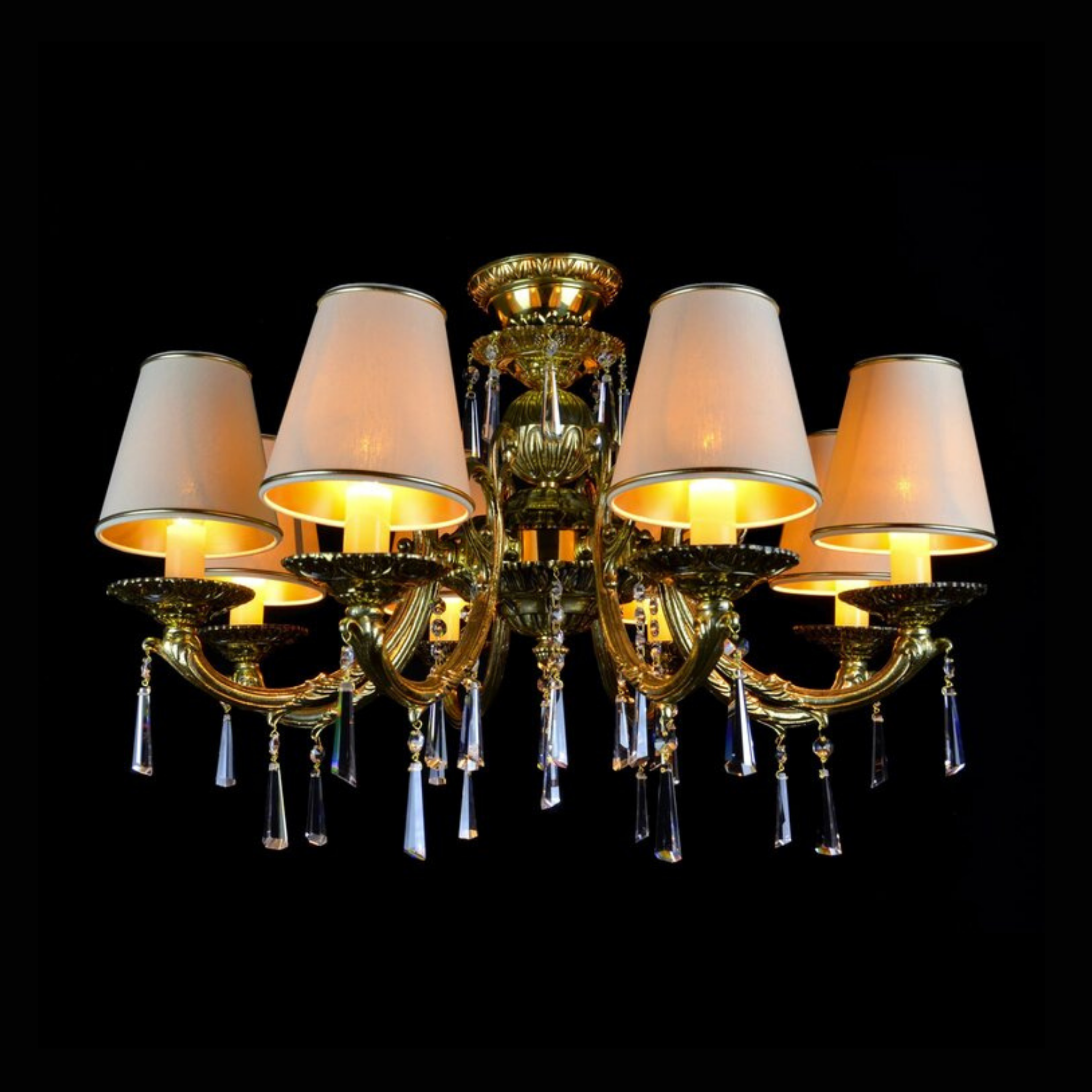 Betria 8 Crystal Glass Chandelier - Wranovsky - Luxury Lighting Boutique