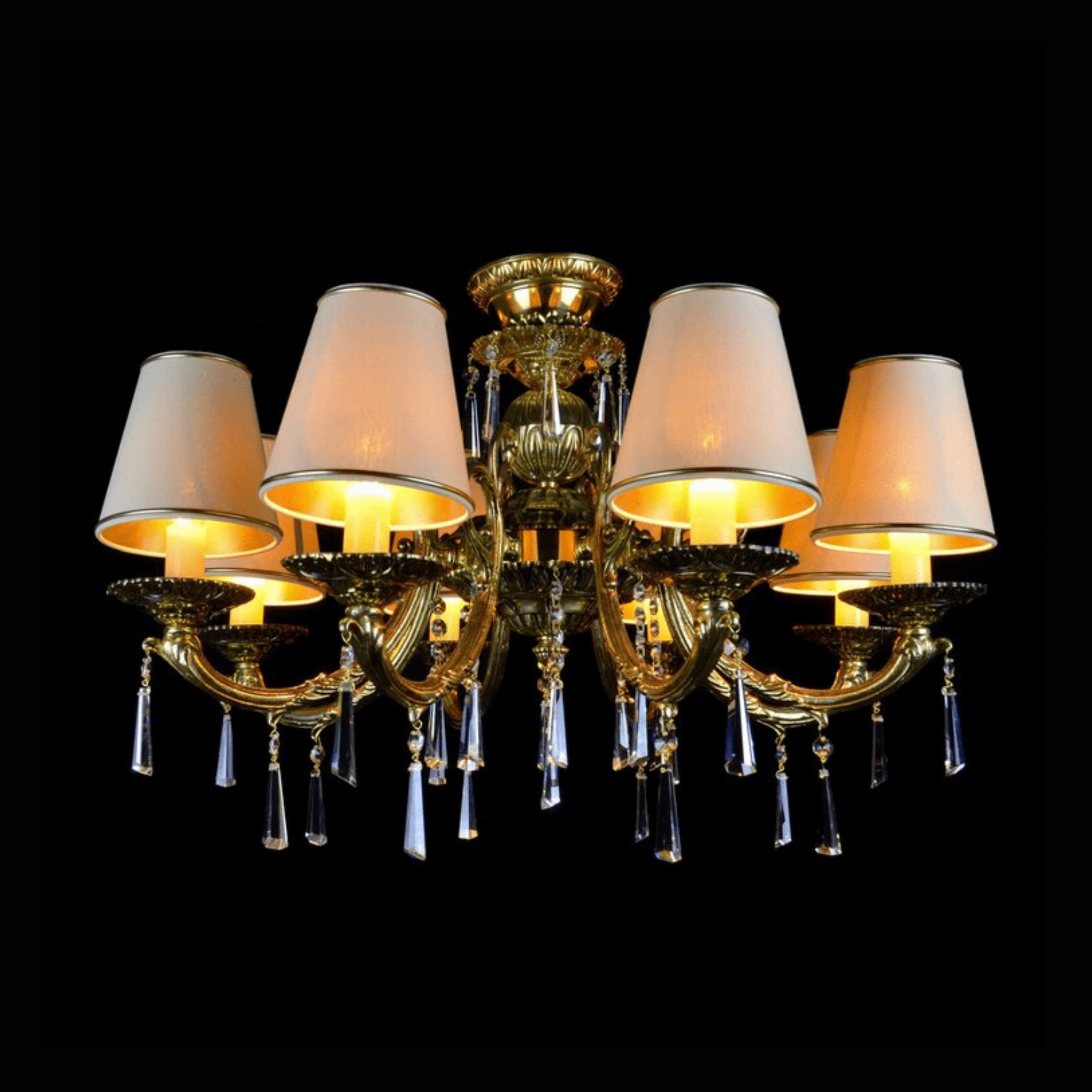 Betria 8 Crystal Glass Chandelier - Wranovsky - Luxury Lighting BoutiqueBrass/Metal ChandeliersWranovsky