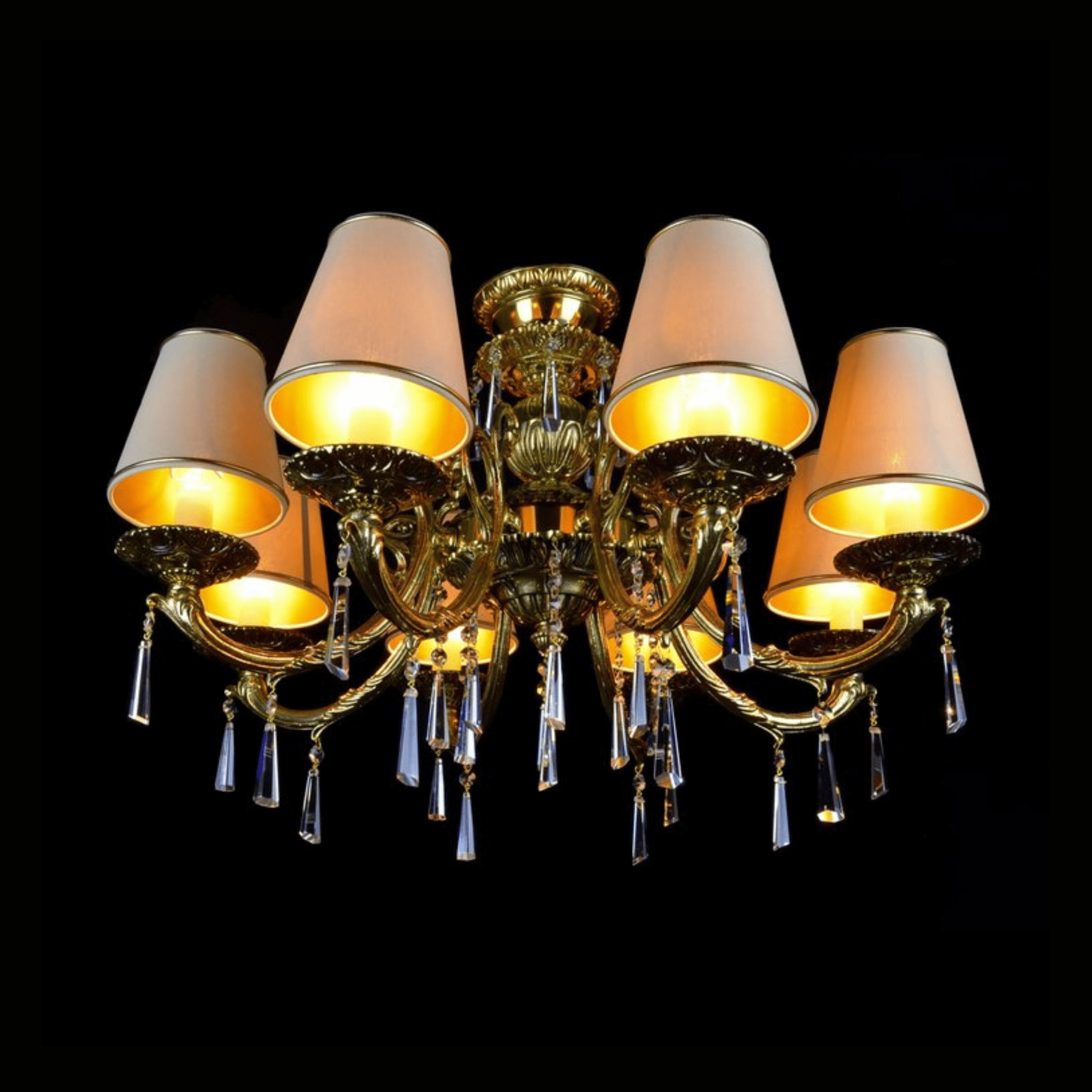 Betria 8 Crystal Glass Chandelier - Wranovsky - Luxury Lighting BoutiqueBrass/Metal ChandeliersWranovsky