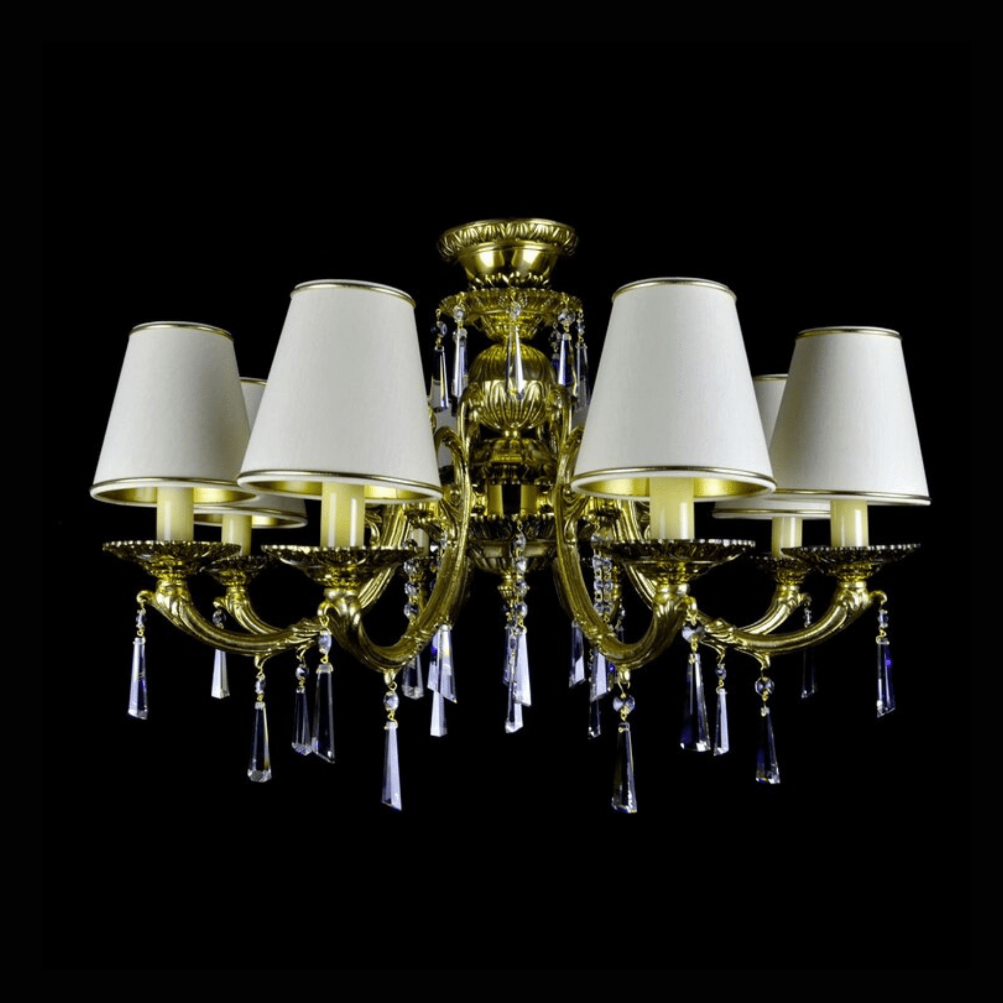 Betria 8 Crystal Glass Chandelier - Wranovsky - Luxury Lighting BoutiqueBrass/Metal ChandeliersWranovsky