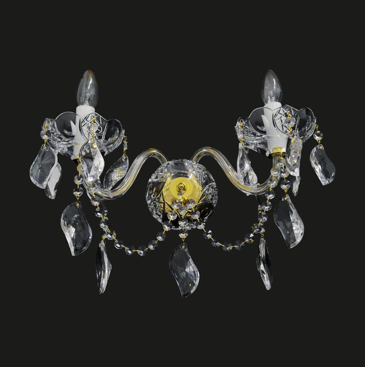 Bien 2 Wall Light (Gold/Silver) - Wranovsky - Luxury Lighting BoutiqueTraditional Crystal ChandeliersWranovsky