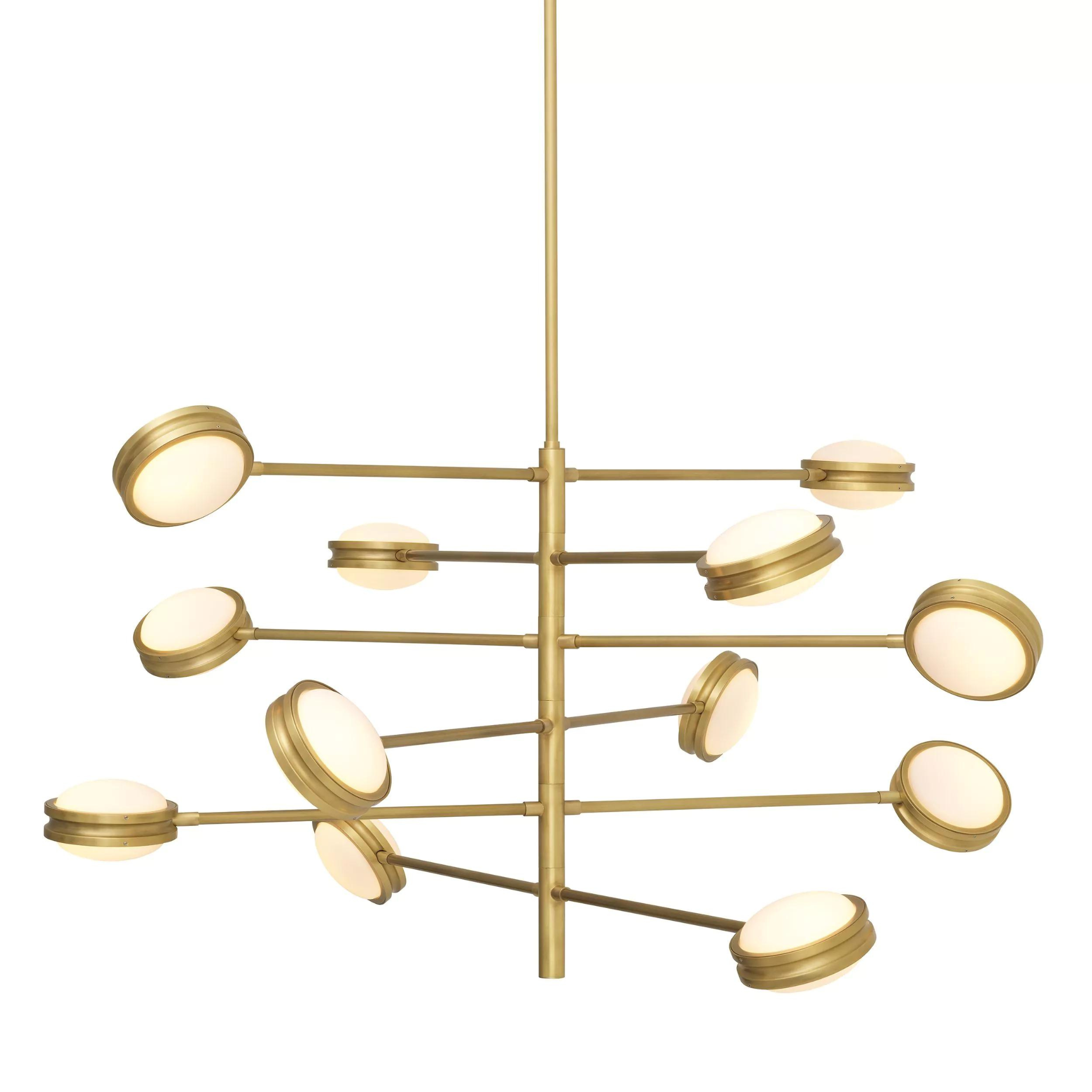 Blaize Modern Brass Chandelier - Eichholtz - Luxury Lighting Boutique