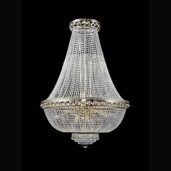Brilliant 15 Light Crystal Basket Chandelier - Glass LPS - Luxury Lighting BoutiqueBasket & Pendant ChandeliersGlass LPS
