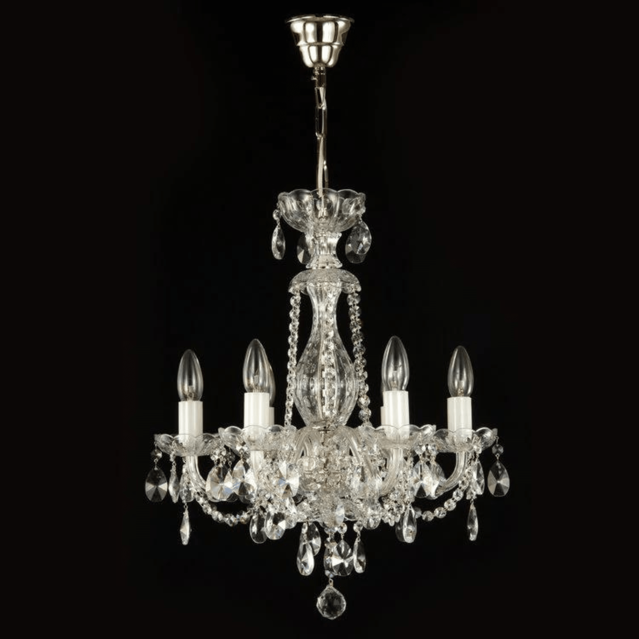 Brilliant 6 Crystal Chandelier (Gold/Silver) - Wranovsky - Luxury Lighting BoutiqueWranovsky