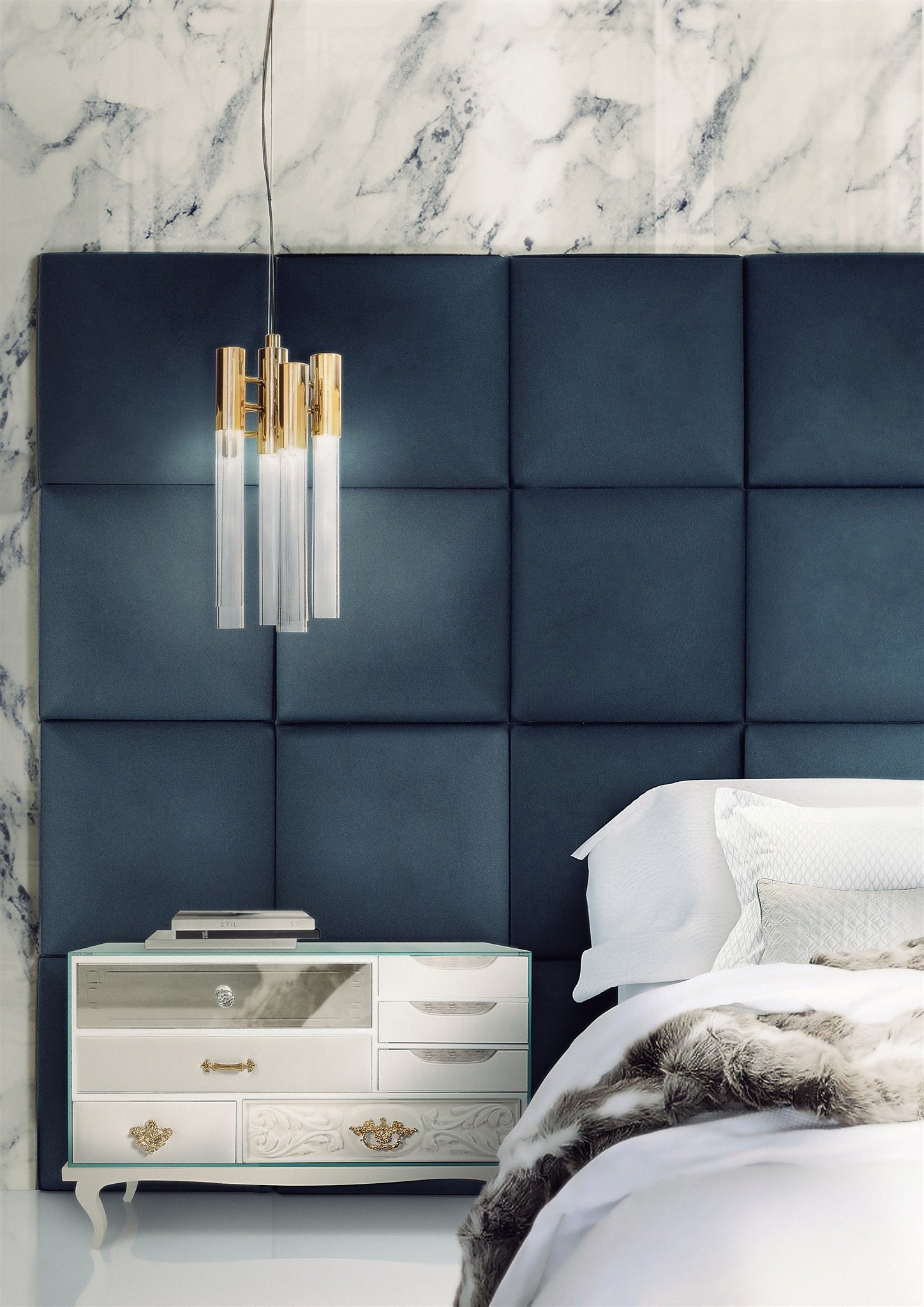 Burj 6 Light Crystal Pendant - Luxxu - Luxury Lighting Boutique