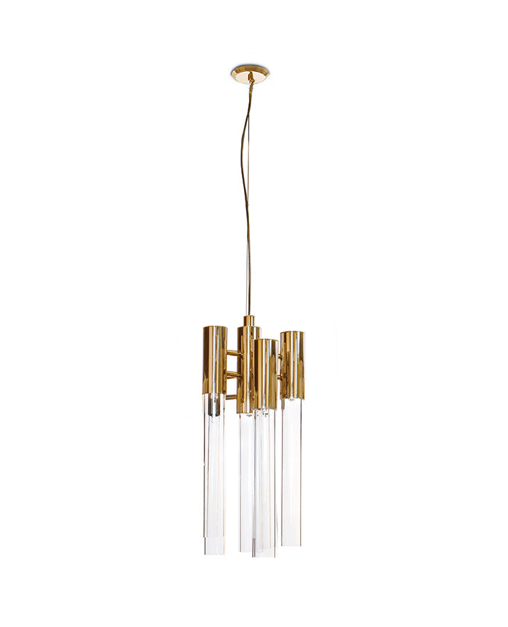 Burj 6 Light Crystal Pendant - Luxxu - Luxury Lighting Boutique